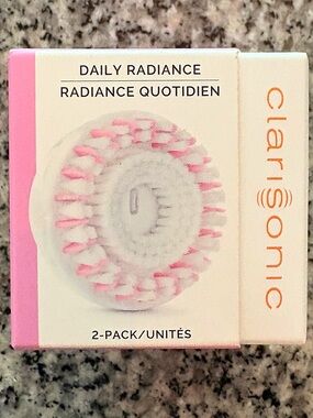 ♥️💖 Clarisonic Daily Radiance 2 Pack Brush Heads NWT